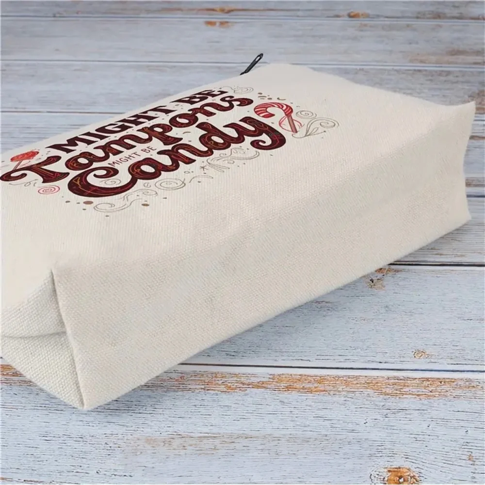 Funny Period Pouch – Might Be Tampons Makeup Bag